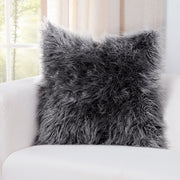 Llama Charcoal Pillow Cover - The Futon Cover Company