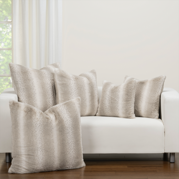 Night On The Town Faux Fur Pillow Cover - The Futon Cover Company